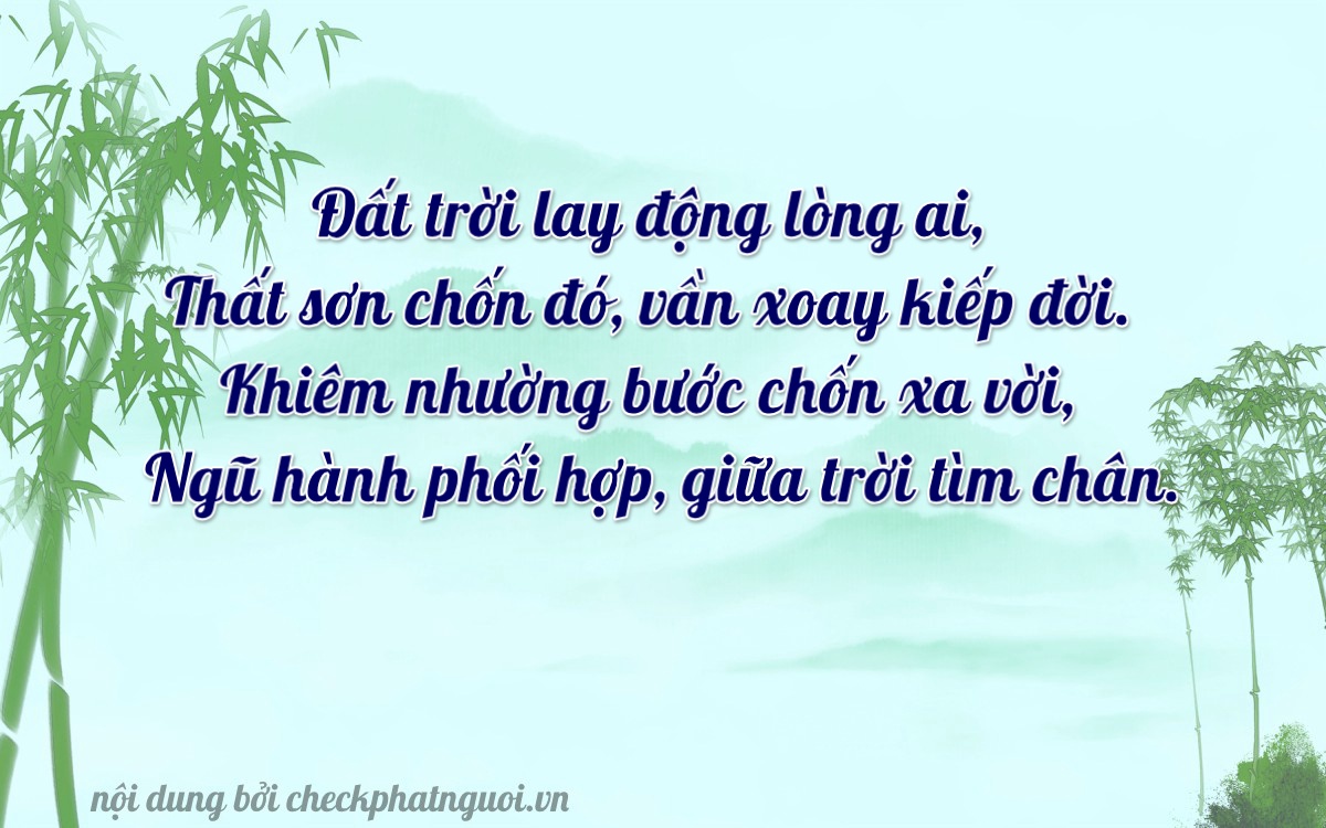 Bài thơ ý nghĩa cho <b>biển số 81B3-37157</b> tại website checkphatnguoi.vn