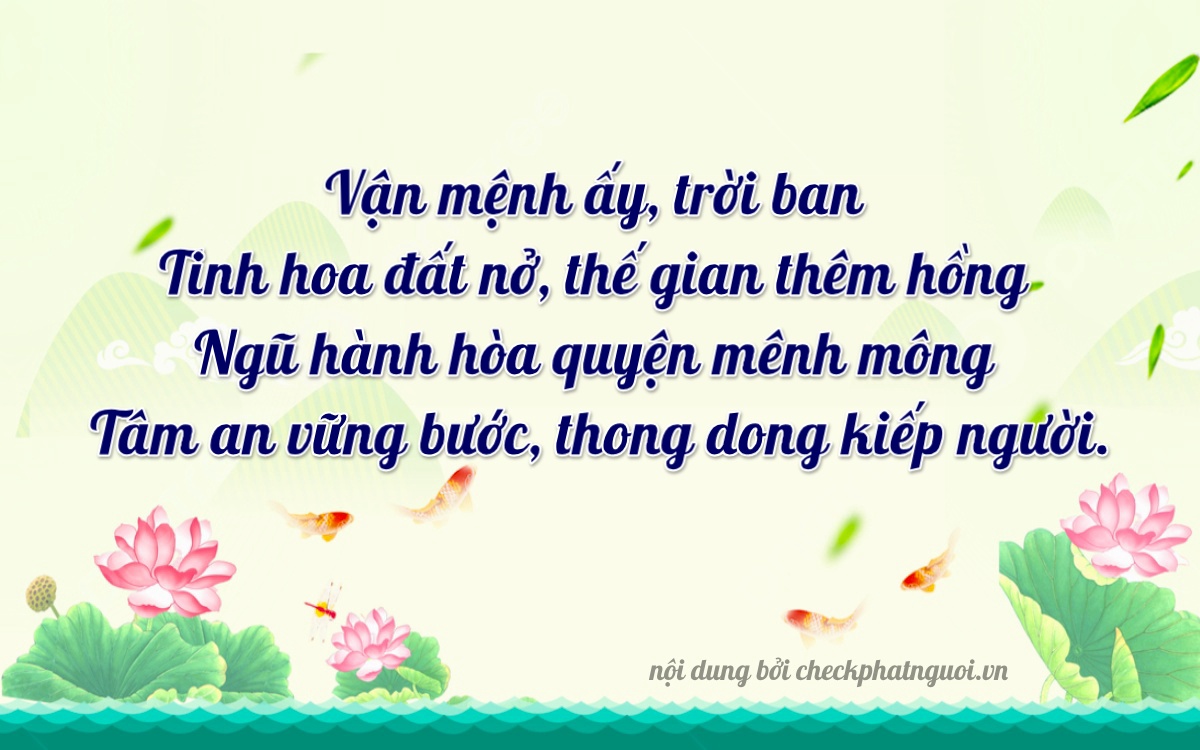 Bài thơ ý nghĩa cho <b>biển số 81B3-38052</b> tại website checkphatnguoi.vn