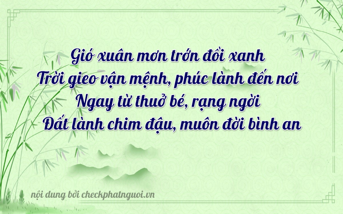 Bài thơ ý nghĩa cho <b>biển số 81C1-16235</b> tại website checkphatnguoi.vn