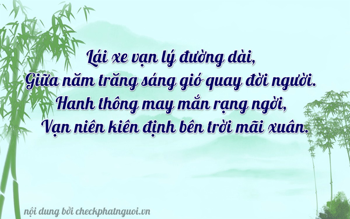 Bài thơ ý nghĩa cho <b>biển số 81C-15398</b> tại website checkphatnguoi.vn