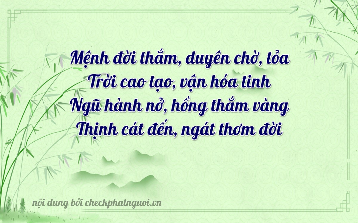 Bài thơ ý nghĩa cho <b>biển số 81C-25328</b> tại website checkphatnguoi.vn
