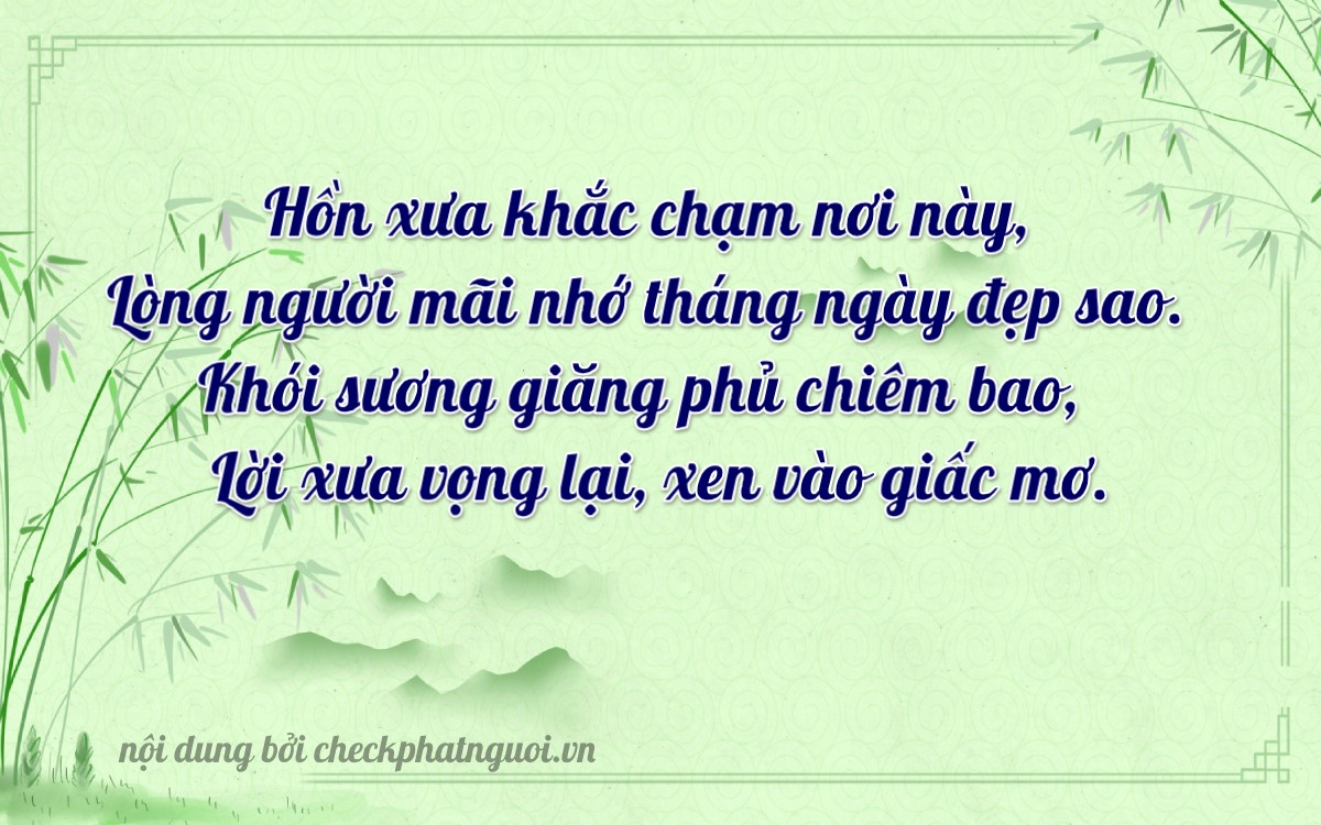 Bài thơ ý nghĩa cho <b>biển số 81C-25907</b> tại website checkphatnguoi.vn