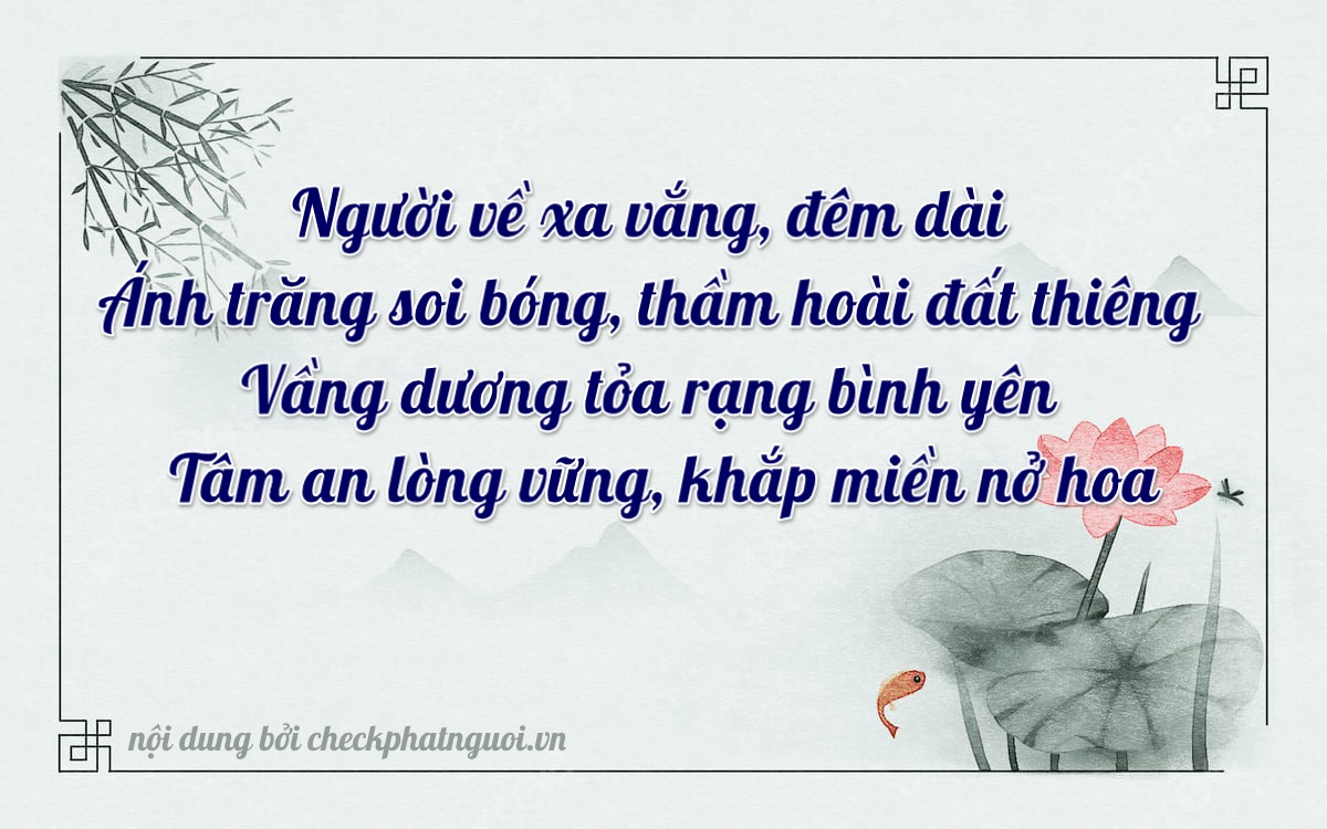 Bài thơ ý nghĩa cho <b>biển số 81C-26441</b> tại website checkphatnguoi.vn
