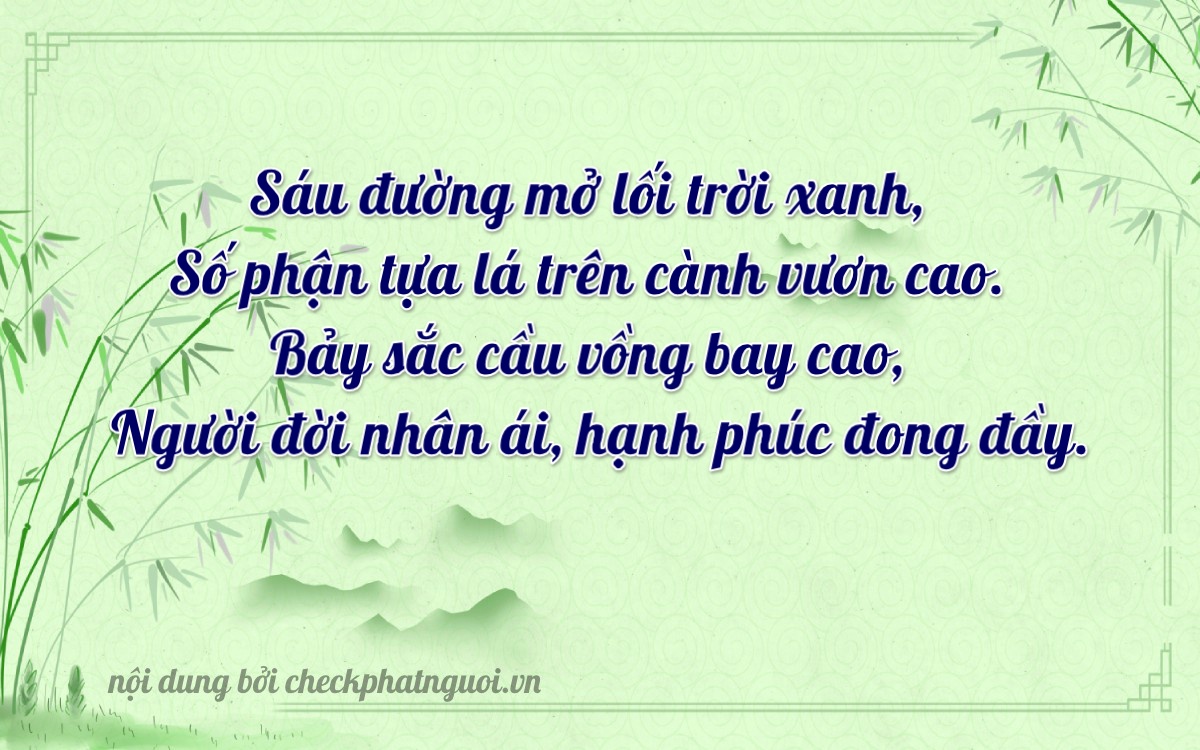 Bài thơ ý nghĩa cho <b>biển số 81C-26687</b> tại website checkphatnguoi.vn