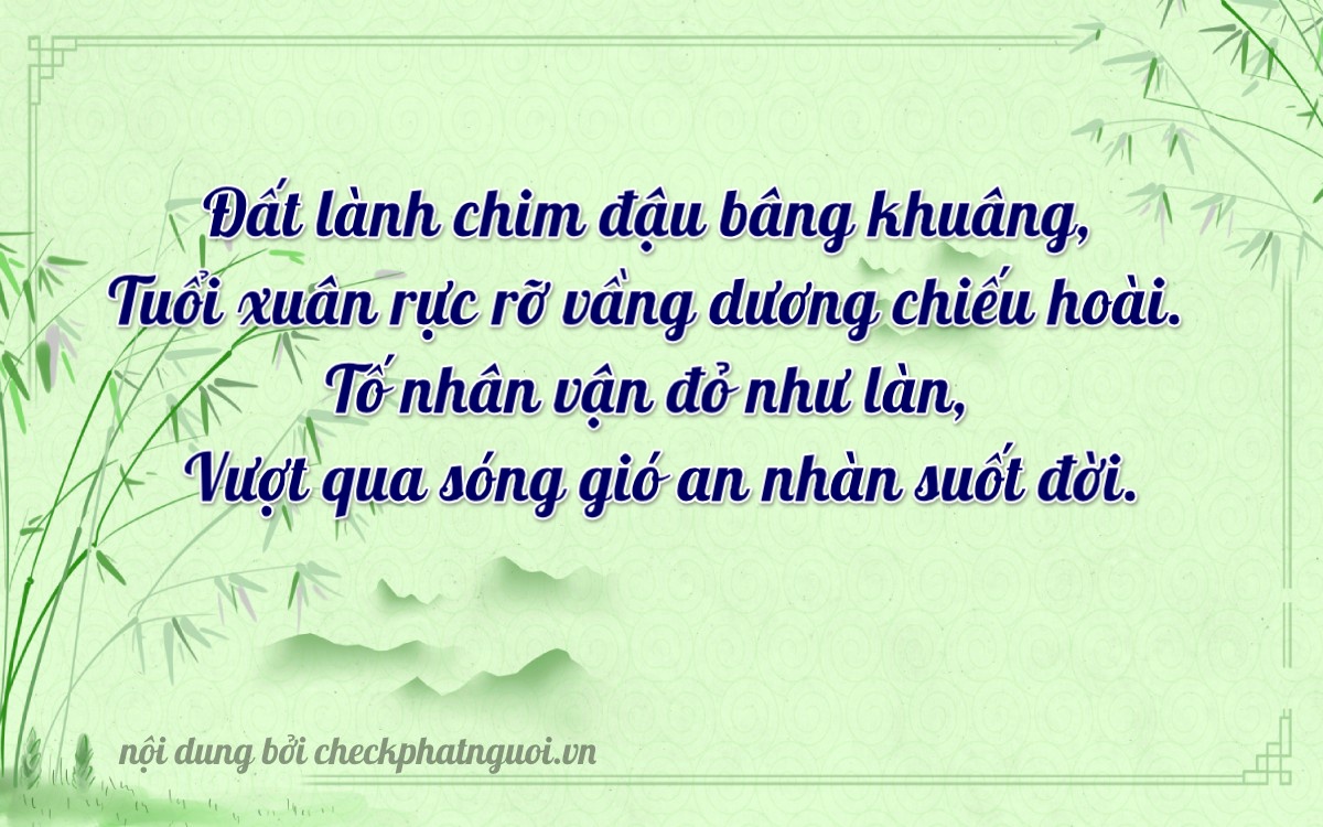 Bài thơ ý nghĩa cho <b>biển số 81D1-24343</b> tại website checkphatnguoi.vn