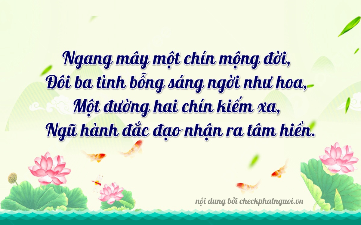 Bài thơ ý nghĩa cho <b>biển số 81F1-03129</b> tại website checkphatnguoi.vn