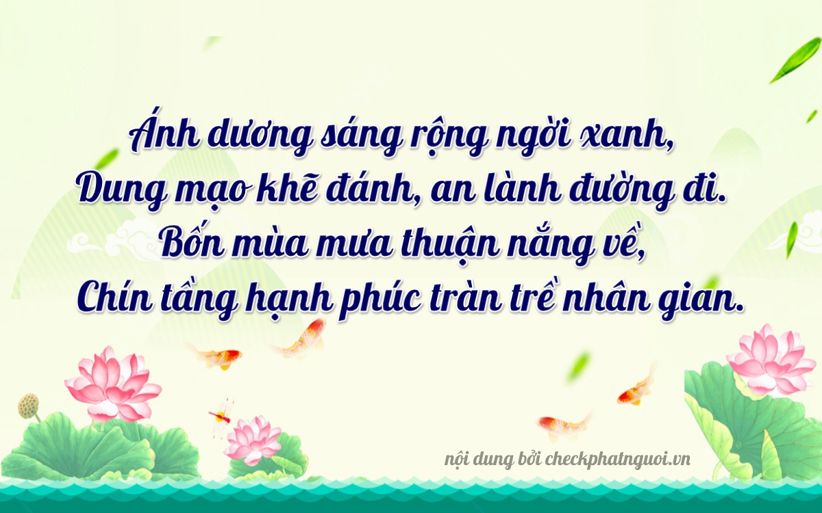 Bài thơ ý nghĩa cho <b>biển số 81G-00218</b> tại website checkphatnguoi.vn