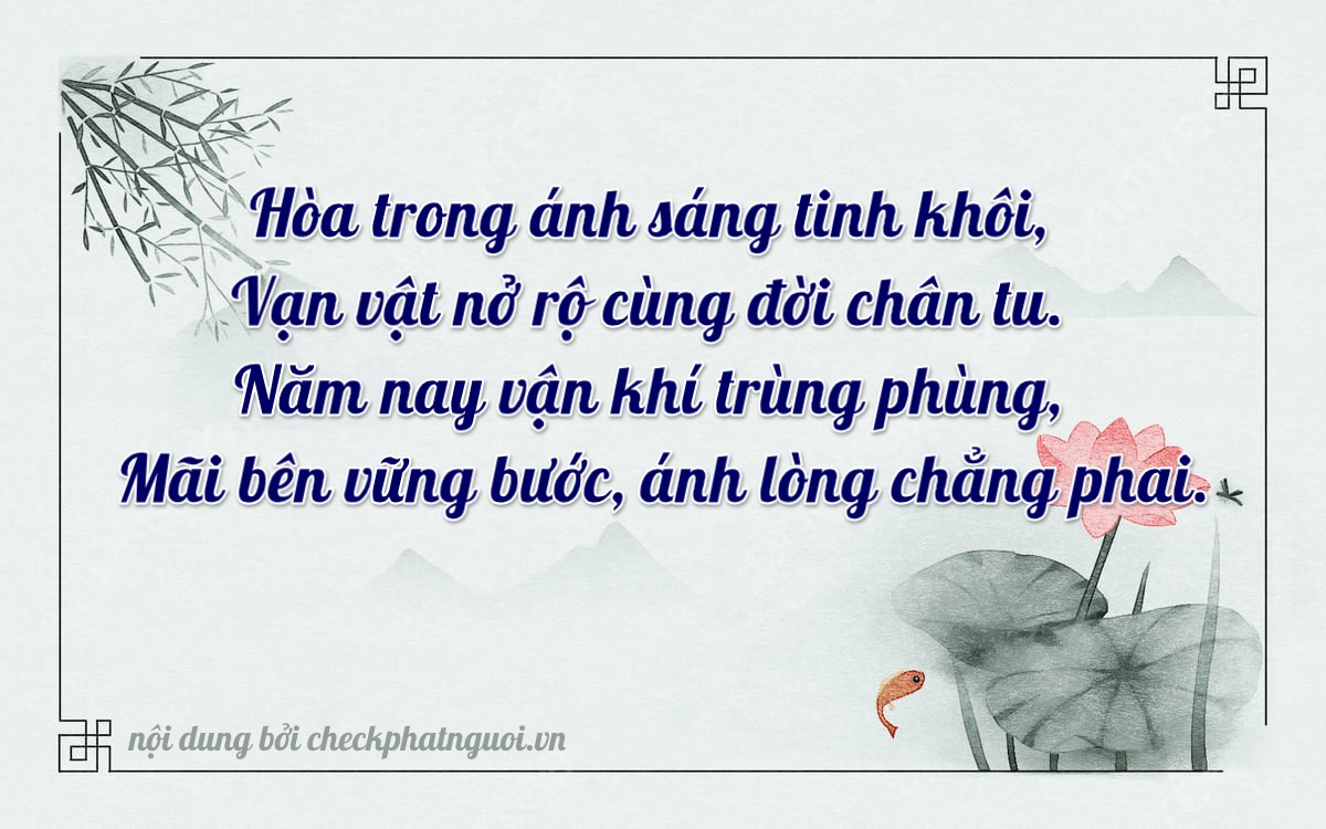 Bài thơ ý nghĩa cho <b>biển số 81H-20204</b> tại website checkphatnguoi.vn