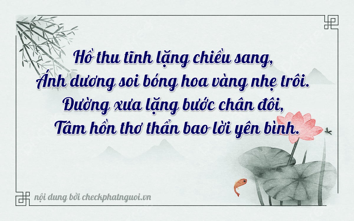 Bài thơ ý nghĩa cho <b>biển số 81K-24129</b> tại website checkphatnguoi.vn