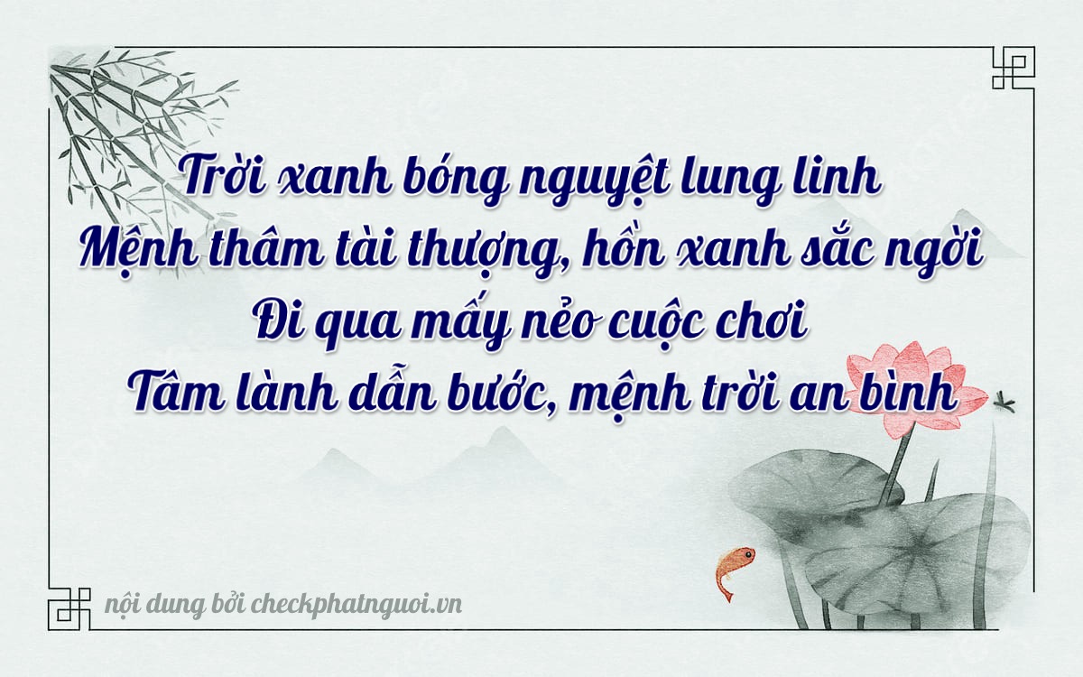 Bài thơ ý nghĩa cho <b>biển số 81P1-15337</b> tại website checkphatnguoi.vn
