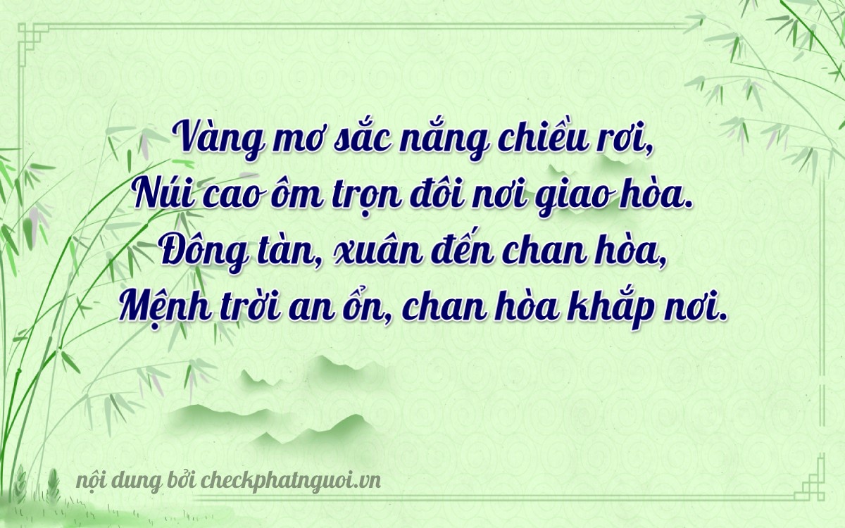 Bài thơ ý nghĩa cho <b>biển số 81P1-26274</b> tại website checkphatnguoi.vn