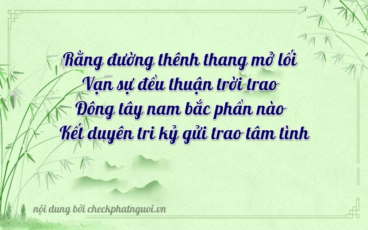 Bài thơ ý nghĩa cho <b>biển số 81P1-40450</b> tại website checkphatnguoi.vn