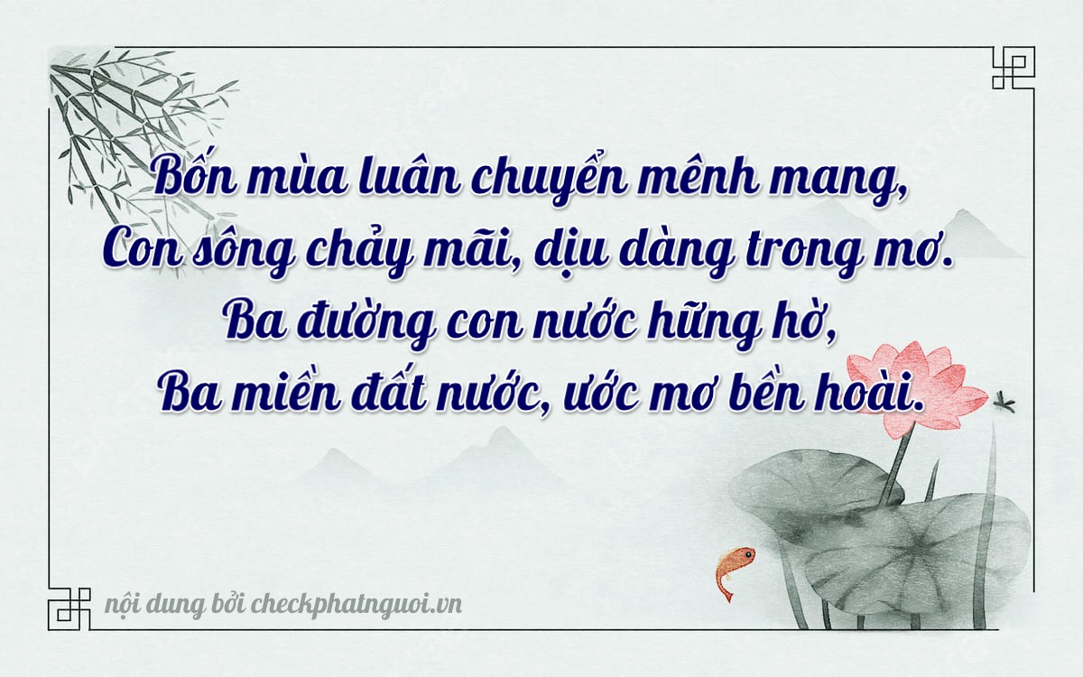 Bài thơ ý nghĩa cho <b>biển số 81P1-45333</b> tại website checkphatnguoi.vn