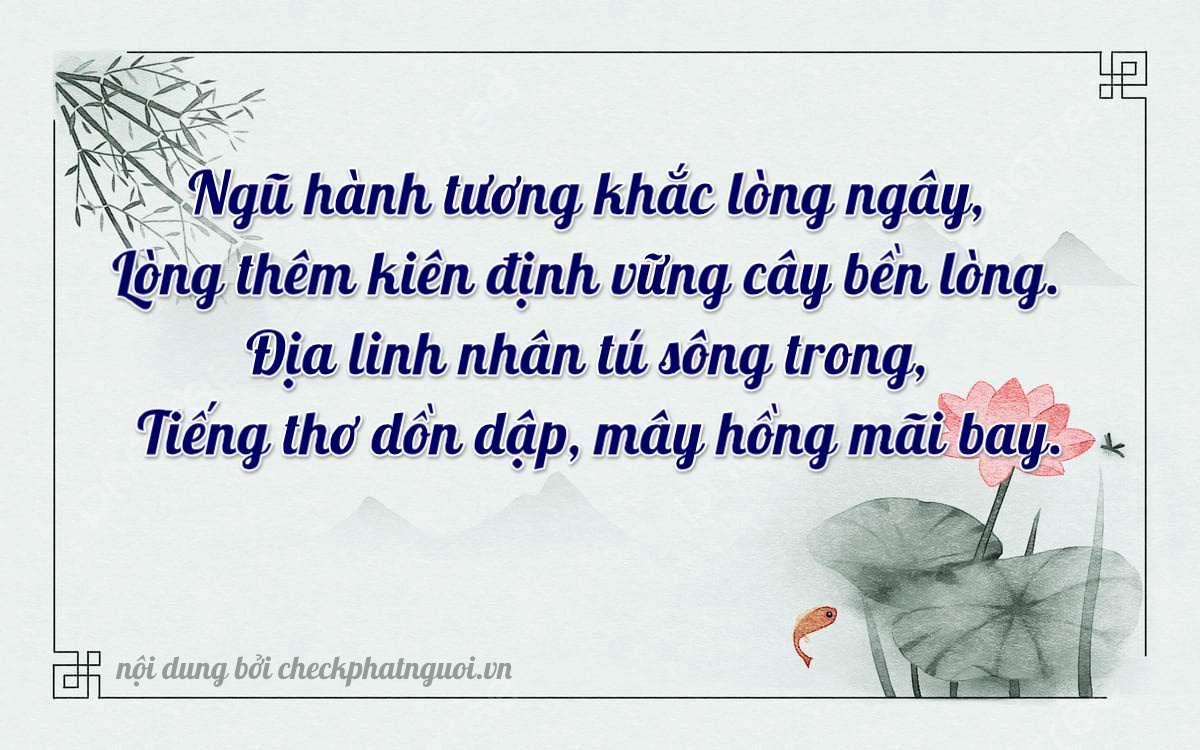 Bài thơ ý nghĩa cho <b>biển số 81S1-26172</b> tại website checkphatnguoi.vn