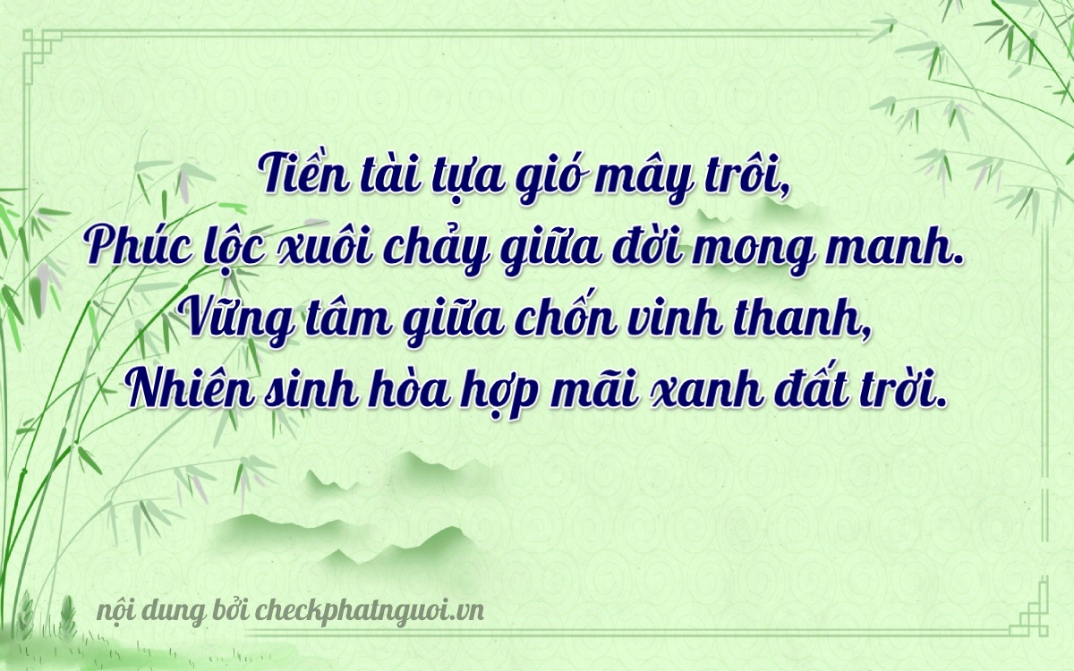 Bài thơ ý nghĩa cho <b>biển số 81T1-25313</b> tại website checkphatnguoi.vn
