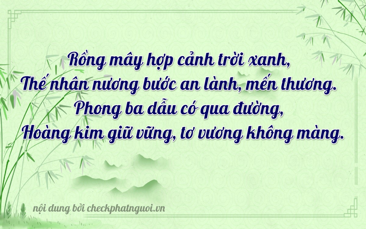 Bài thơ ý nghĩa cho <b>biển số 81T-17081</b> tại website checkphatnguoi.vn