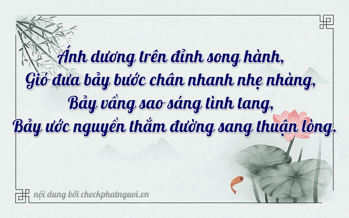 Bài thơ ý nghĩa cho <b>biển số 81U1-22777</b> tại website checkphatnguoi.vn