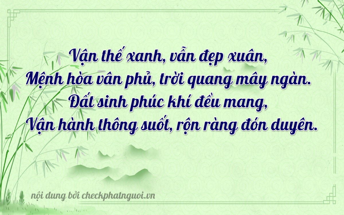 Bài thơ ý nghĩa cho <b>biển số 81U1-23075</b> tại website checkphatnguoi.vn