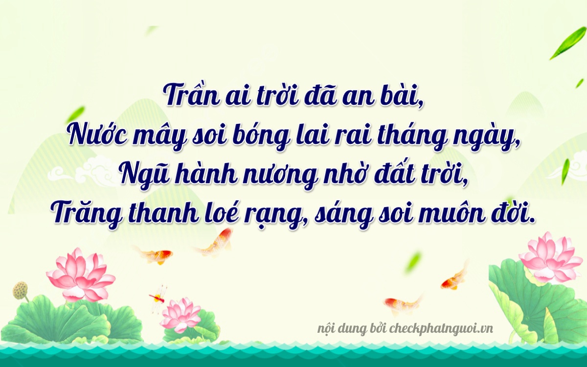 Bài thơ ý nghĩa cho <b>biển số 82233</b> tại website checkphatnguoi.vn