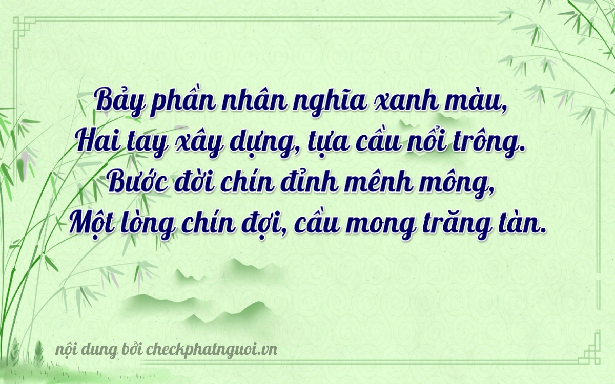 Bài thơ ý nghĩa cho <b>biển số 82709</b> tại website checkphatnguoi.vn