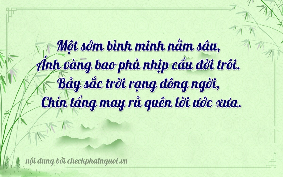 Bài thơ ý nghĩa cho <b>biển số 82A-04789</b> tại website checkphatnguoi.vn