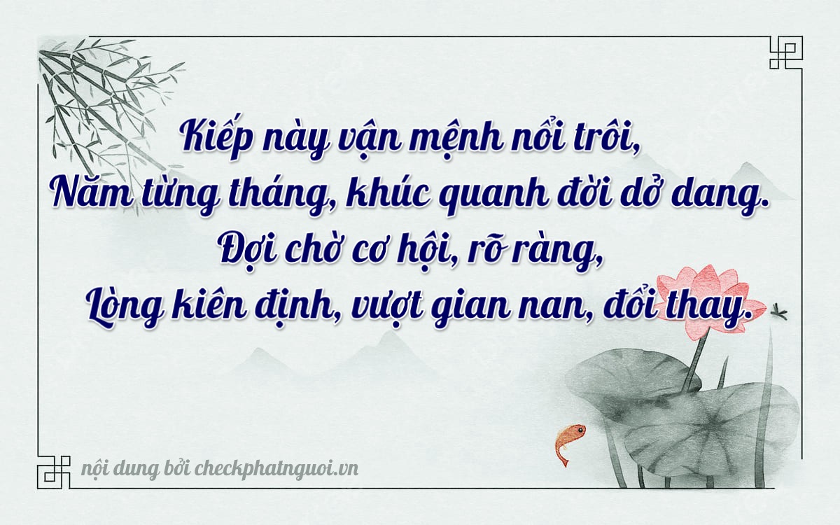Bài thơ ý nghĩa cho <b>biển số 82A-05623</b> tại website checkphatnguoi.vn