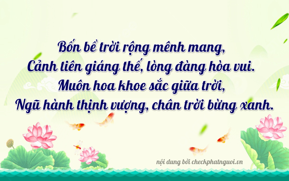 Bài thơ ý nghĩa cho <b>biển số 82A-14034</b> tại website checkphatnguoi.vn