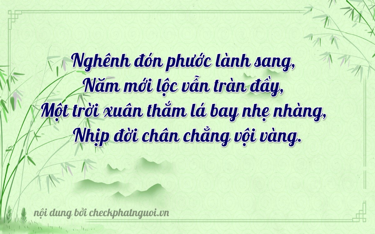 Bài thơ ý nghĩa cho <b>biển số 82A-16151</b> tại website checkphatnguoi.vn