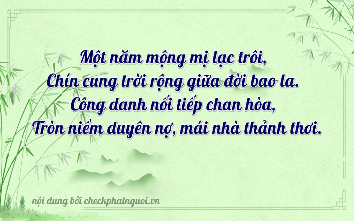 Bài thơ ý nghĩa cho <b>biển số 82AA-15900</b> tại website checkphatnguoi.vn