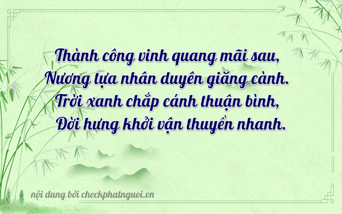 Bài thơ ý nghĩa cho <b>biển số 82AA-19854</b> tại website checkphatnguoi.vn