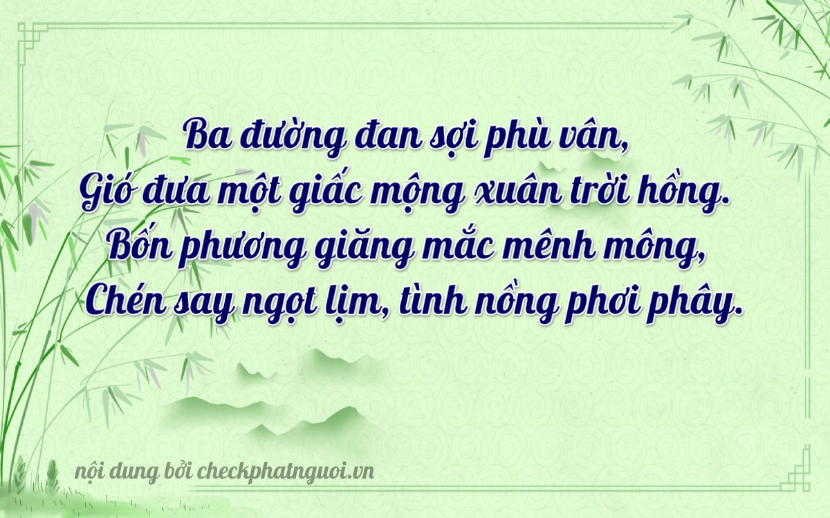 Bài thơ ý nghĩa cho <b>biển số 82AA-37640</b> tại website checkphatnguoi.vn