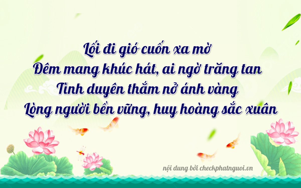 Bài thơ ý nghĩa cho <b>biển số 82B1-26865</b> tại website checkphatnguoi.vn