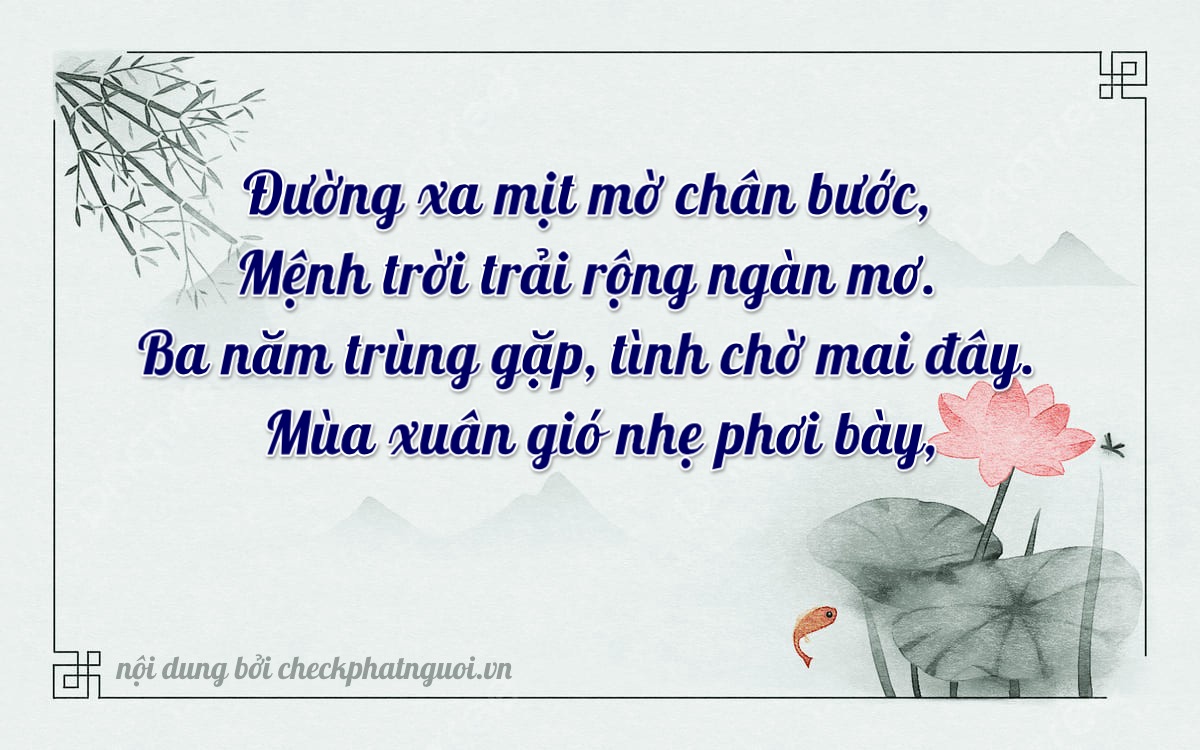 Bài thơ ý nghĩa cho <b>biển số 82B1-35131</b> tại website checkphatnguoi.vn