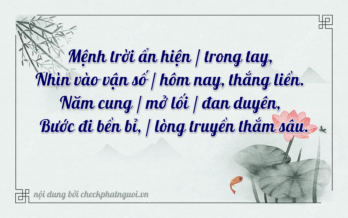 Bài thơ ý nghĩa cho <b>biển số 82B1-35325</b> tại website checkphatnguoi.vn