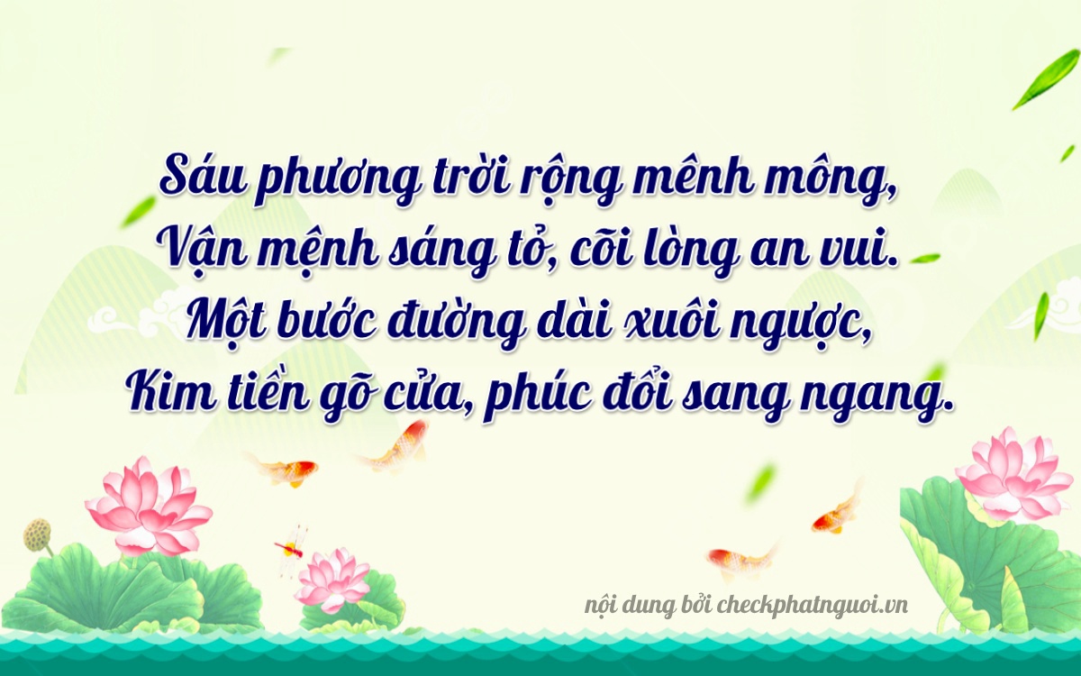 Bài thơ ý nghĩa cho <b>biển số 82B1-69114</b> tại website checkphatnguoi.vn