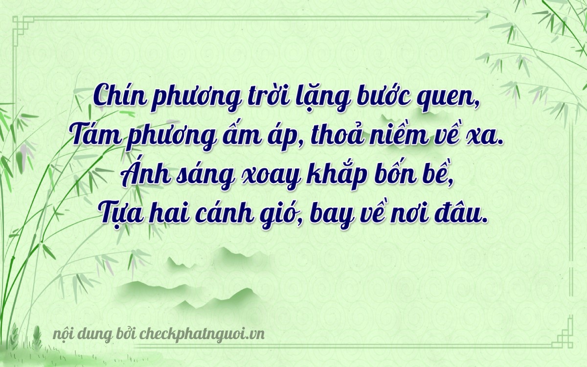 Bài thơ ý nghĩa cho <b>biển số 82B1-98024</b> tại website checkphatnguoi.vn