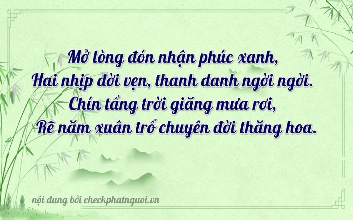 Bài thơ ý nghĩa cho <b>biển số 82B2-11209</b> tại website checkphatnguoi.vn