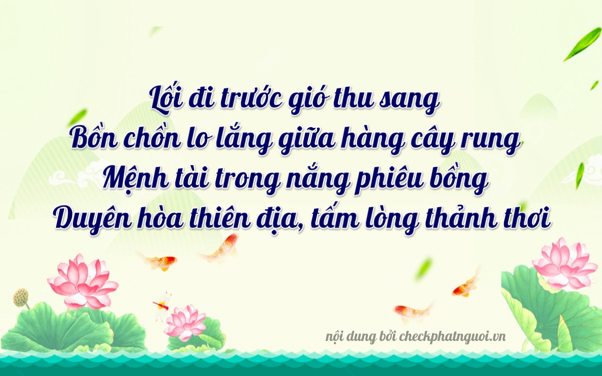 Bài thơ ý nghĩa cho <b>biển số 82B2-11432</b> tại website checkphatnguoi.vn