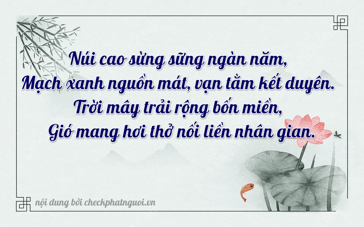 Bài thơ ý nghĩa cho <b>biển số 82B-65699</b> tại website checkphatnguoi.vn
