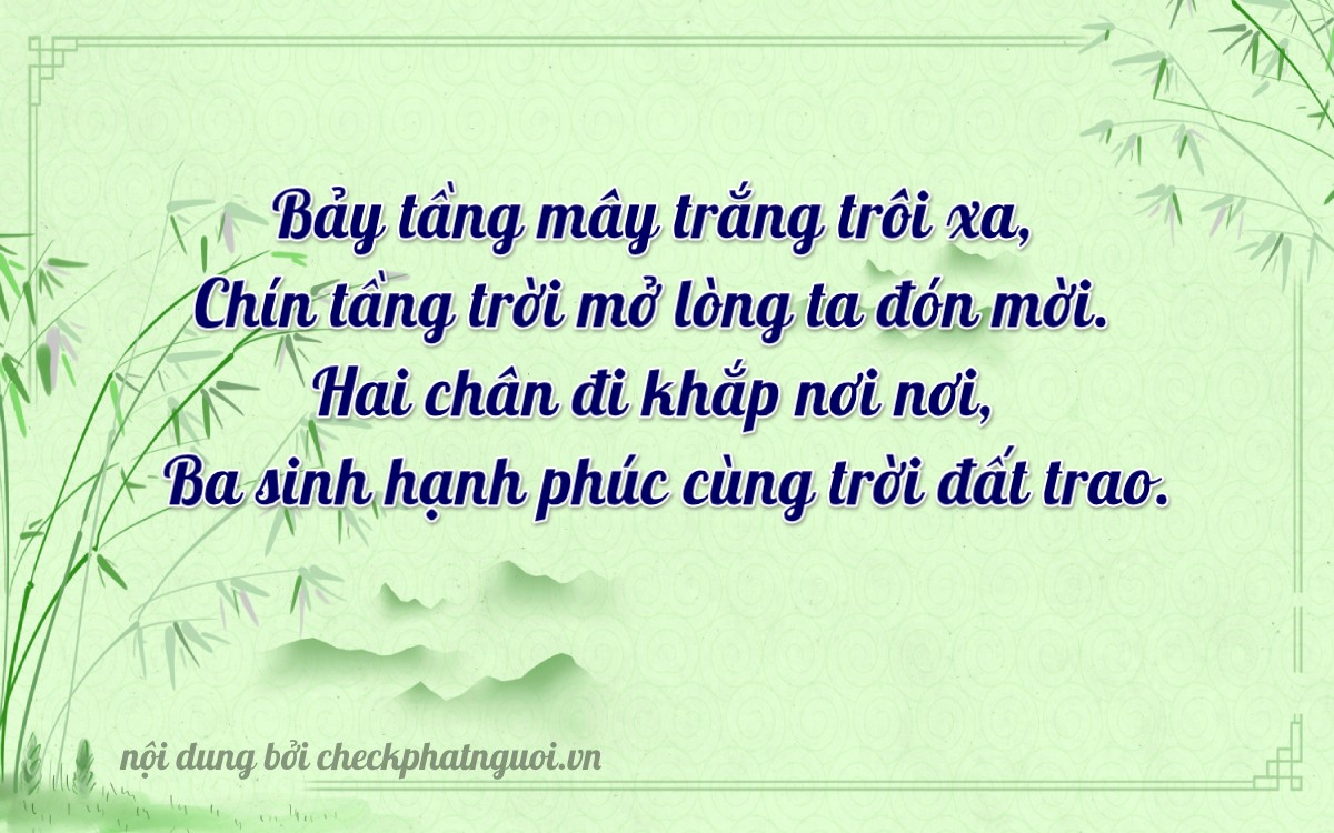 Bài thơ ý nghĩa cho <b>biển số 82B-79234</b> tại website checkphatnguoi.vn