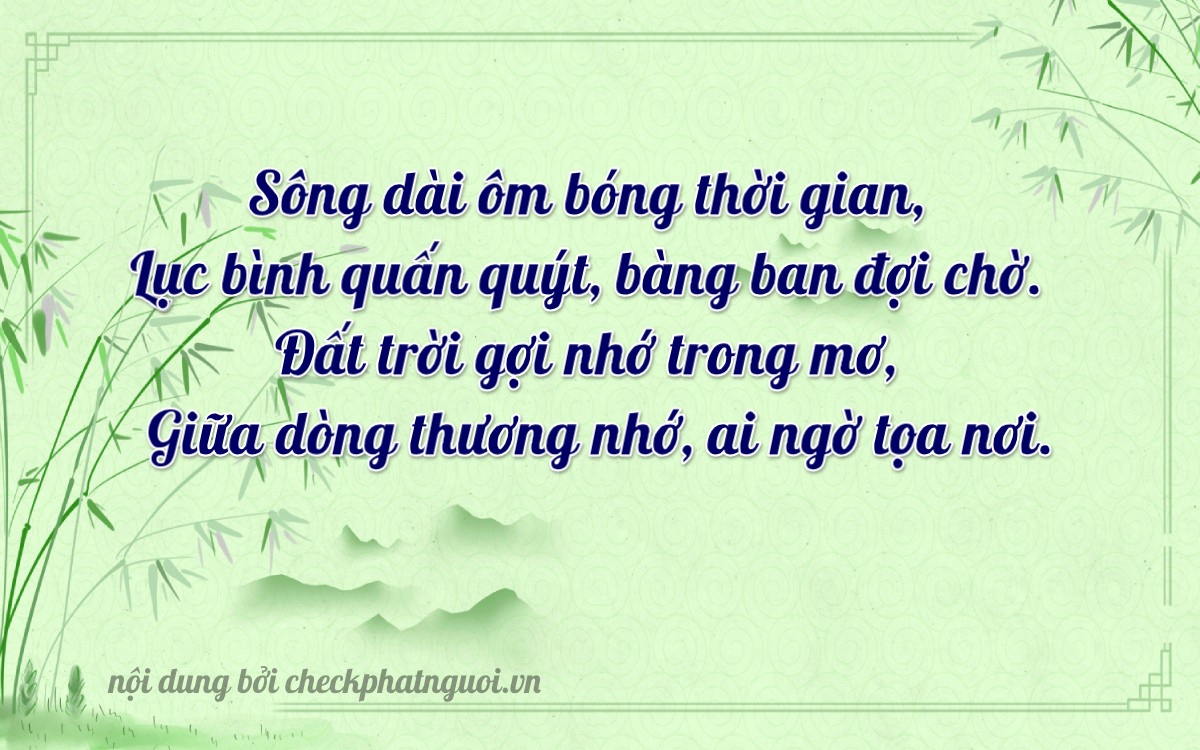 Bài thơ ý nghĩa cho <b>biển số 82C-06185</b> tại website checkphatnguoi.vn