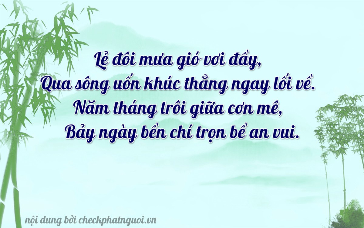 Bài thơ ý nghĩa cho <b>biển số 82E1-25675</b> tại website checkphatnguoi.vn