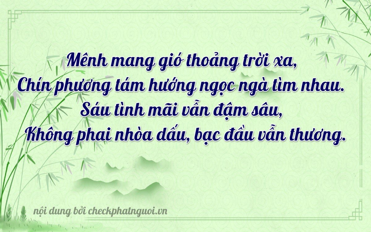 Bài thơ ý nghĩa cho <b>biển số 82H-00960</b> tại website checkphatnguoi.vn