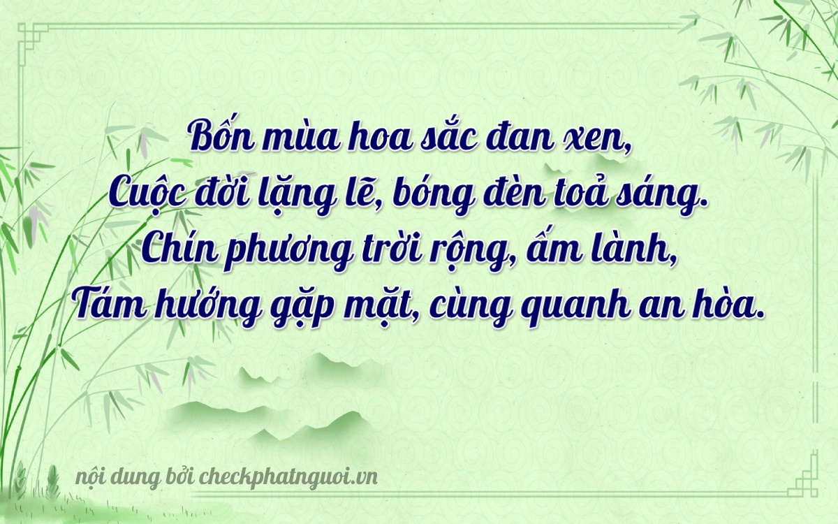 Bài thơ ý nghĩa cho <b>biển số 82K-4498</b> tại website checkphatnguoi.vn