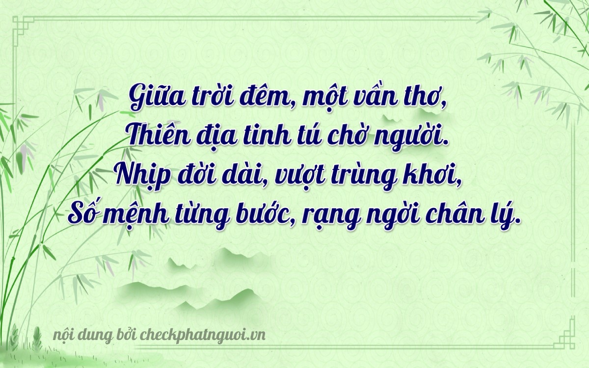 Bài thơ ý nghĩa cho <b>biển số 82MA-01310</b> tại website checkphatnguoi.vn