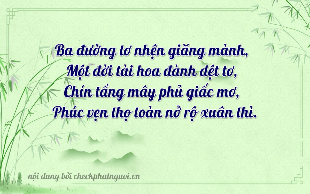 Bài thơ ý nghĩa cho <b>biển số 82NA-03189</b> tại website checkphatnguoi.vn