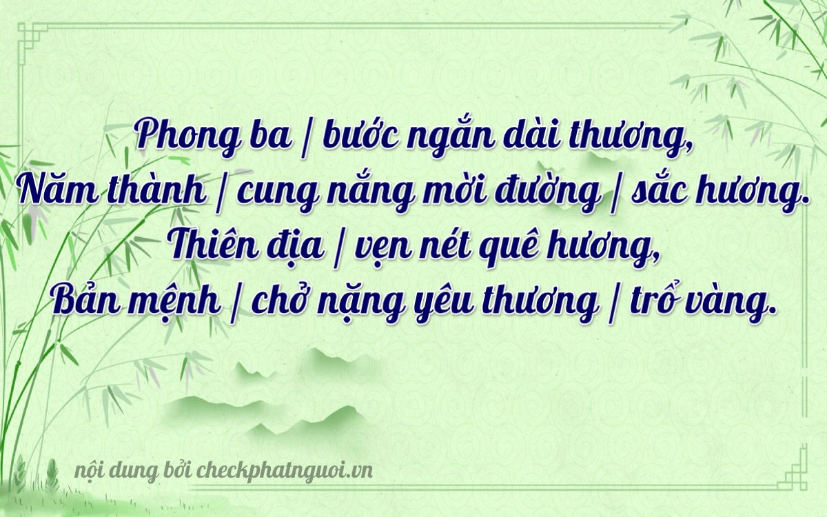 Bài thơ ý nghĩa cho <b>biển số 83428</b> tại website checkphatnguoi.vn