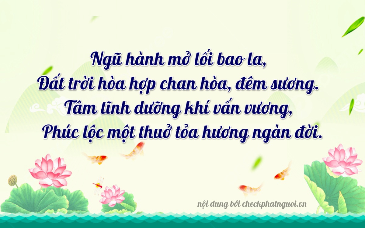 Bài thơ ý nghĩa cho <b>biển số 83A-05450</b> tại website checkphatnguoi.vn