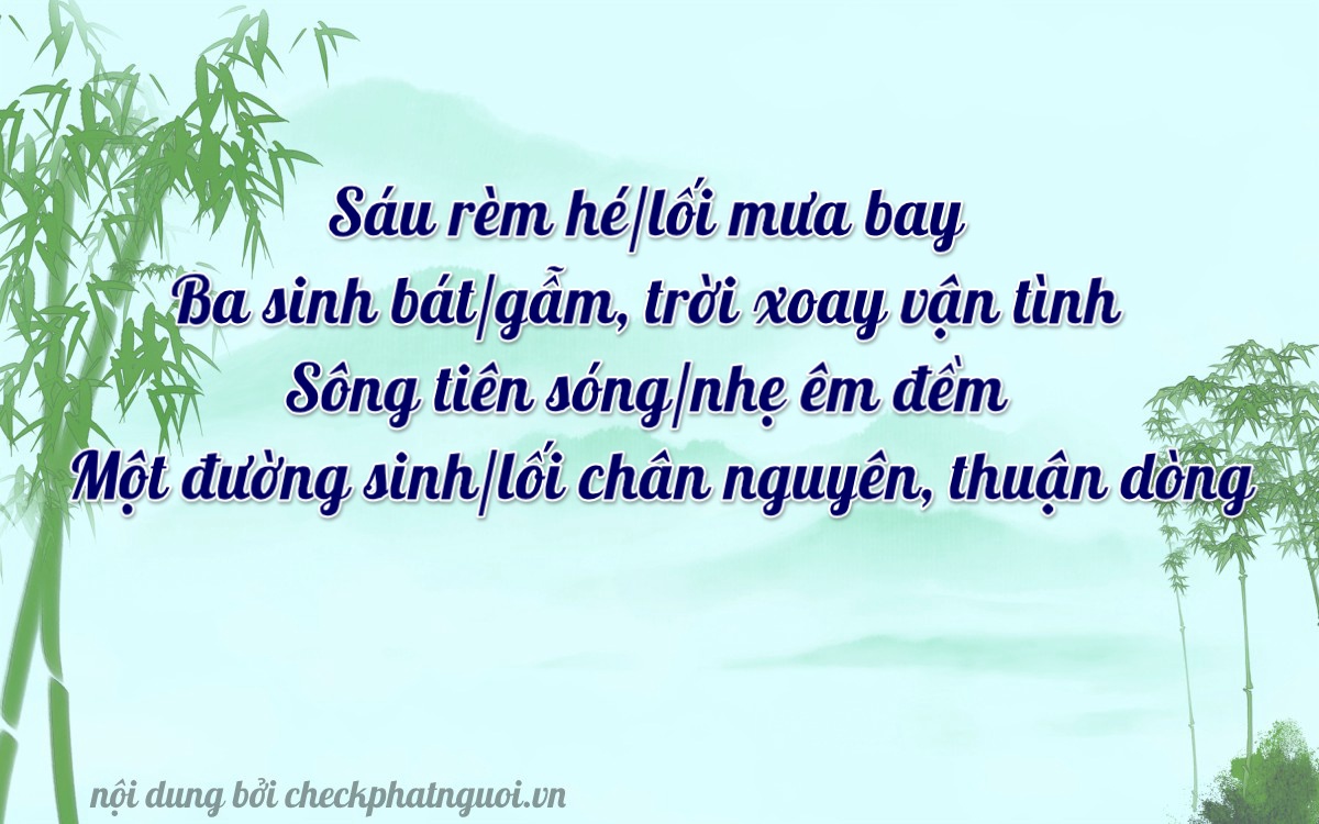 Bài thơ ý nghĩa cho <b>biển số 83A-06381</b> tại website checkphatnguoi.vn