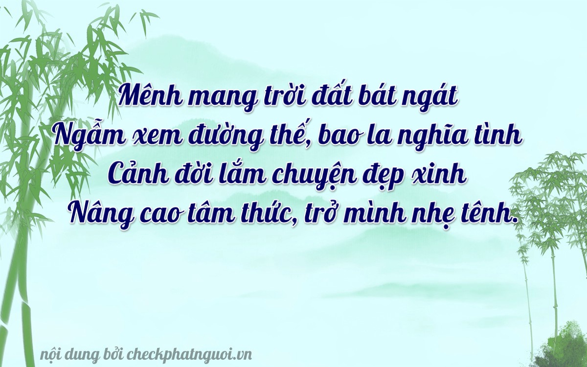 Bài thơ ý nghĩa cho <b>biển số 83A-08856</b> tại website checkphatnguoi.vn